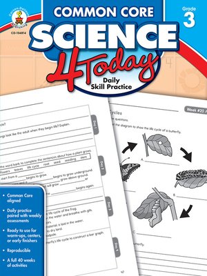 cover image of Common Core Science 4 Today, Grade 3